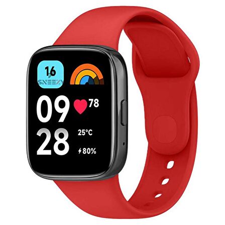 Sneezy Xiaomi Redmi Watch 3 Active Uyumlu PureLux Soft Silikon Kordon