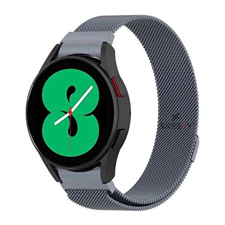 Sneezy Samsung Galaxy Watch 5 40 44 5 Pro 45mm Uyumlu Kavisli Woven Wire Metal Tasarım Kordon