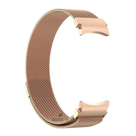 Sneezy Samsung Galaxy Watch 5 40 44 5 Pro 45mm Uyumlu Kavisli Woven Wire Metal Tasarım Kordon