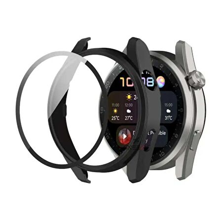Sneezy Huawei Gt3 Pro 46mm PC Sert Kasa Ve Ekran Koruyucu