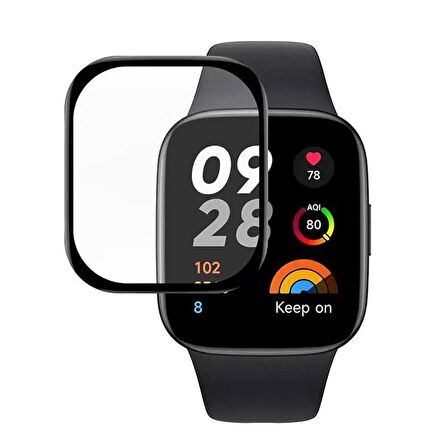 Sneezy Xiaomi Redmi Watch 3 İle Uyumlu Polymer Temperli Nano 0.5 mm Watch Ekran Koruyucu