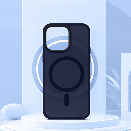 Sneezy İphone 13 Pro İle Uyumlu Magnetic Matte Prism Kapak