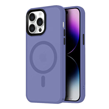 Sneezy İphone 13 Pro İle Uyumlu Magnetic Matte Prism Kapak