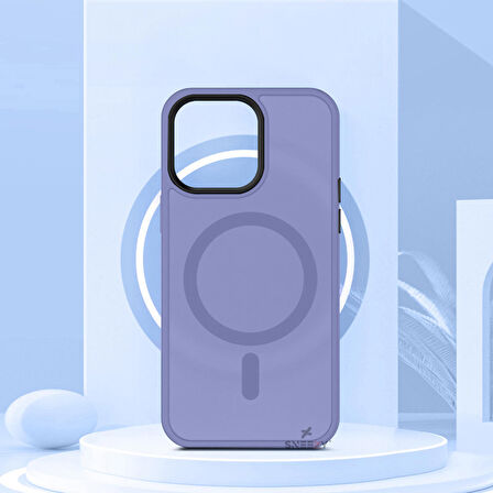 Sneezy İphone 13 Pro İle Uyumlu Magnetic Matte Prism Kapak