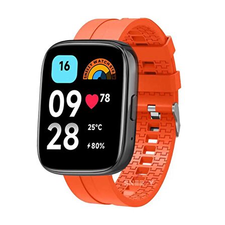Sneezy Xiaomi Redmi Watch 3 Active İle Uyumlu NovaGT Supreme Silikon Kordon