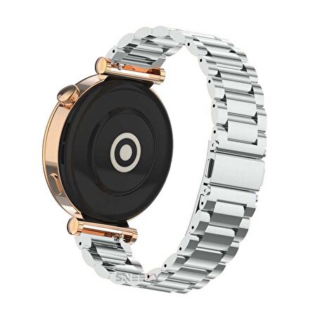 Sneezy Huawei Watch Gt4 41mm İle Uyumlu 18mm Ironweft Döküm Çelik Metal Kordon