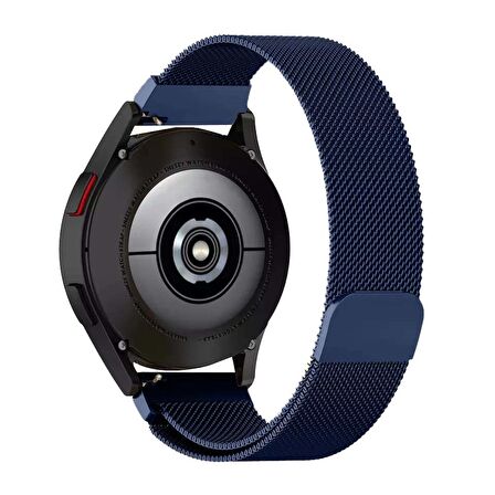 Sneezy Huawei Watch GT4 46mm İle Uyumlu 22mm Woven Wire Tasarım Metal Hasır Kordon