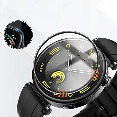 Sneezy Huawei Gt4 41mm İle Uyumlu Polymer Temperli Nano 0.5 mm Watch Ekran Koruyucu