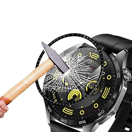 Sneezy Huawei Gt4 46mm İle Uyumlu Polymer Temperli Nano 0.5 mm Watch Ekran Koruyucu