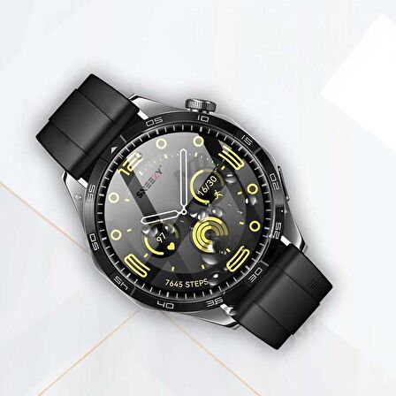 Sneezy Huawei Gt4 46mm İle Uyumlu Polymer Temperli Nano 0.5 mm Watch Ekran Koruyucu