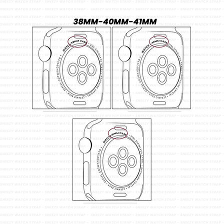 Sneezy Apple Watch 38-40-41mm İle Uyumlu Metal Klips Solo Fiberlink Örgü Kordon