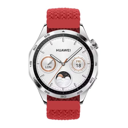 Sneezy Huawei Watch Ultimate - Watch Buds 22mm Uyumlu Metal Klips Solo Fiberlink Örgü Kordon