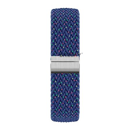 Sneezy Huawei Watch Ultimate - Watch Buds 22mm Uyumlu Metal Klips Solo Fiberlink Örgü Kordon