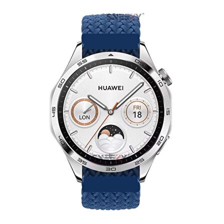 Huawei Watch GT3 Elite-Active 46mm-GT3 Pro-GT3 Se 22mm Uyumlu Metal Klips Solo Fiberlink Örgü Kordon