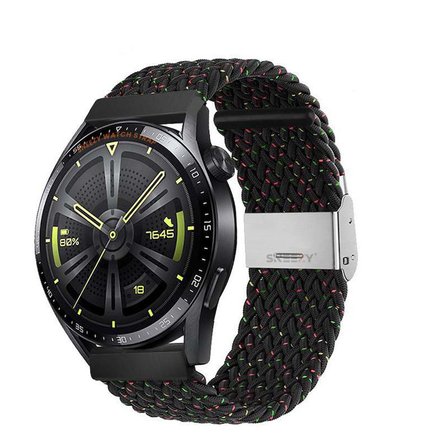 Huawei Watch GT3 Elite-Active 46mm-GT3 Pro-GT3 Se 22mm Uyumlu Metal Klips Solo Fiberlink Örgü Kordon