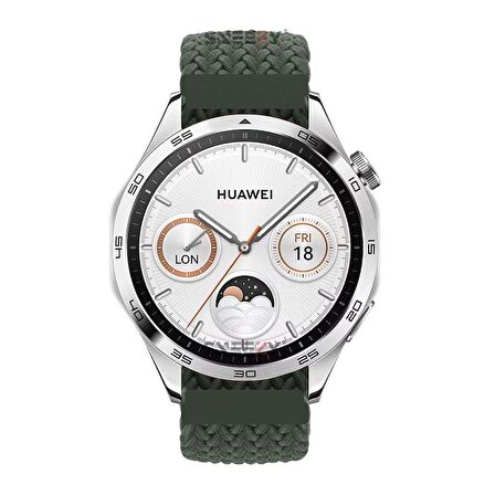 Huawei Watch GT2 Elite-Sport-Classic 46mm-GT2 Pro 22mm Uyumlu Metal Klips Solo Fiberlink Örgü Kordon