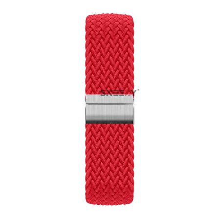 Huawei Watch GT2 Elite-Sport-Classic 46mm-GT2 Pro 22mm Uyumlu Metal Klips Solo Fiberlink Örgü Kordon