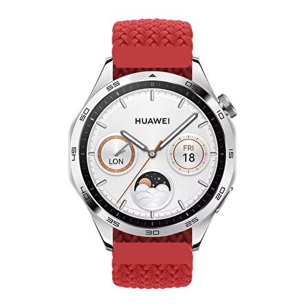 Huawei Watch GT2 Elite-Sport-Classic 46mm-GT2 Pro 22mm Uyumlu Metal Klips Solo Fiberlink Örgü Kordon