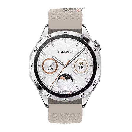 Huawei Watch GT2 Elite-Sport-Classic 46mm-GT2 Pro 22mm Uyumlu Metal Klips Solo Fiberlink Örgü Kordon