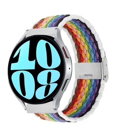 Sneezy Samsung Galaxy Watch 5 Pro R-920 İle Uyumlu 20mm Metal Klips Solo Fiberlink Örgü Kordon