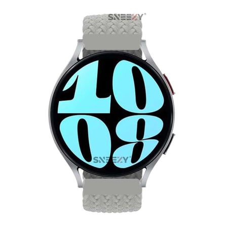 Sneezy Samsung Galaxy Watch 5 Pro R-920 İle Uyumlu 20mm Metal Klips Solo Fiberlink Örgü Kordon