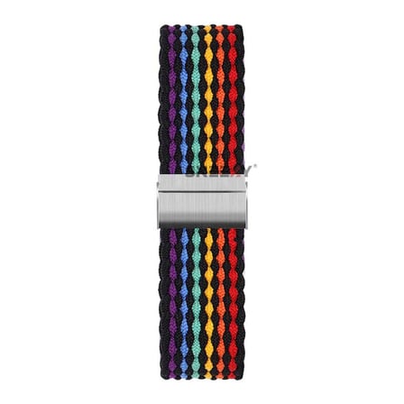 Sneezy Samsung Galaxy Watch 5 Pro R-920 İle Uyumlu 20mm Metal Klips Solo Fiberlink Örgü Kordon