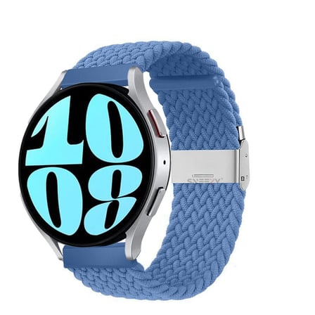 Sneezy Samsung Galaxy Watch 5 Pro R-920 İle Uyumlu 20mm Metal Klips Solo Fiberlink Örgü Kordon