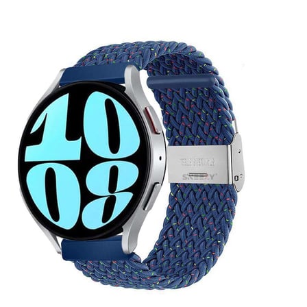 Sneezy Samsung Galaxy Watch 4 40-42-44-46mm Uyumlu 20mm Metal Klips Solo Fiberlink Örgü Kordon