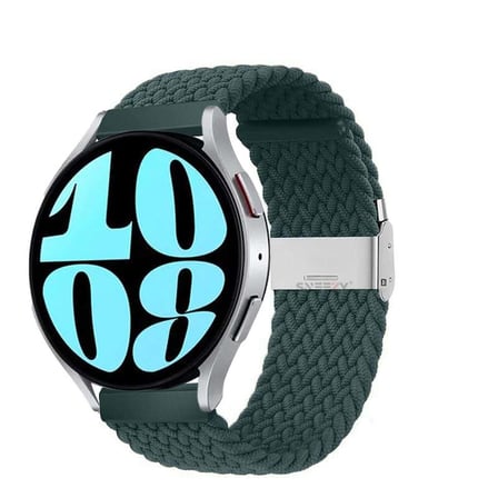 Sneezy Samsung Galaxy Watch 4 40-42-44-46mm Uyumlu 20mm Metal Klips Solo Fiberlink Örgü Kordon