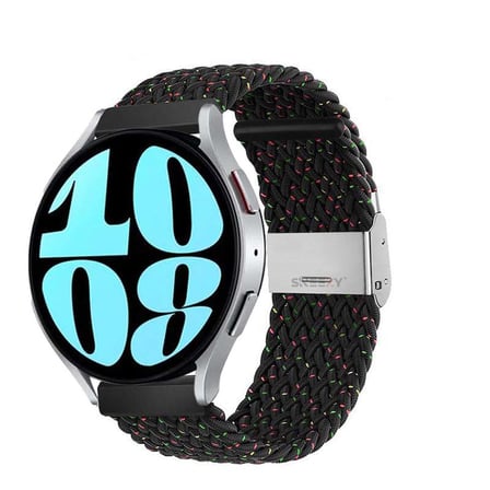 Sneezy Samsung Galaxy Watch 4 40-42-44-46mm Uyumlu 20mm Metal Klips Solo Fiberlink Örgü Kordon