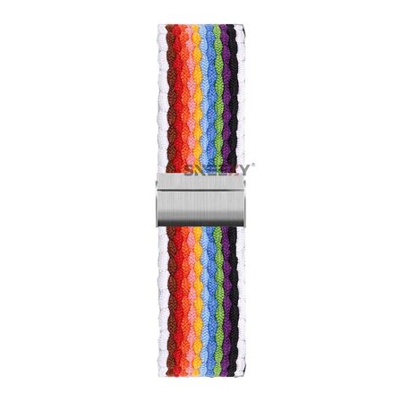 Sneezy Samsung Galaxy Watch 5 40-44mm İle Uyumlu 20mm Metal Klips Solo Fiberlink Örgü Kordon