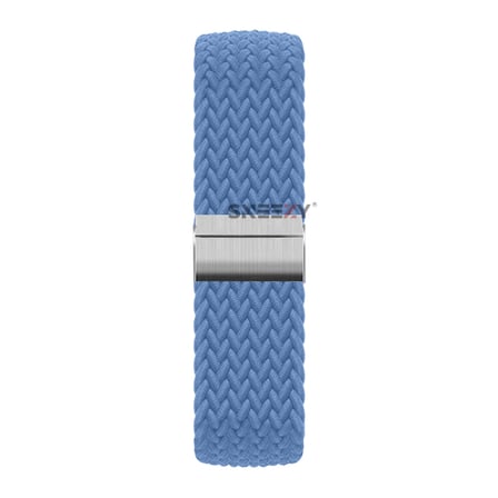 Sneezy Samsung Galaxy Watch 5 40-44mm İle Uyumlu 20mm Metal Klips Solo Fiberlink Örgü Kordon
