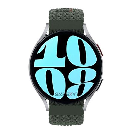 Sneezy Huawei Watch GT 3 Elegant Active 42mm Uyumlu 20mm Metal Klips Solo Fiberlink Örgü Kordon