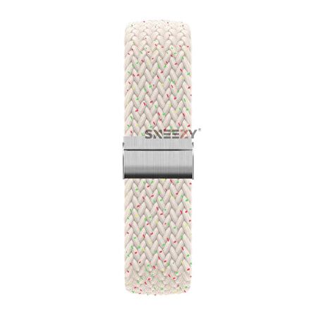 Sneezy Huawei Watch GT 3 Elegant Active 42mm Uyumlu 20mm Metal Klips Solo Fiberlink Örgü Kordon