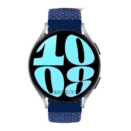 Sneezy Huawei Watch GT 3 Pro 43mm İle Uyumlu 20mm Metal Klips Solo Fiberlink Örgü Kordon