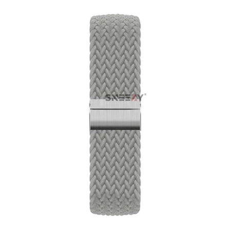 Sneezy Huawei Watch GT 4 41mm İle Uyumlu 18mm Metal Klips Solo Fiberlink Örgü Kordon
