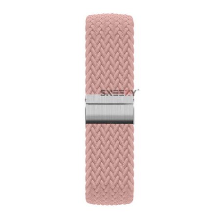 Sneezy Huawei Watch GT 4 41mm İle Uyumlu 18mm Metal Klips Solo Fiberlink Örgü Kordon