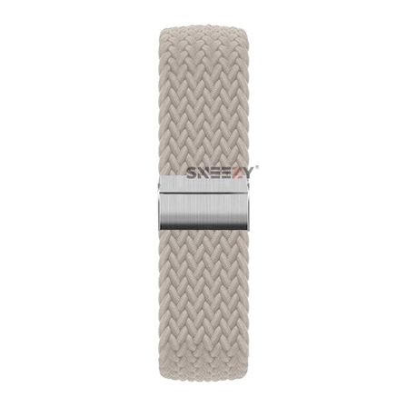 Sneezy Huawei Watch GT 4 41mm İle Uyumlu 18mm Metal Klips Solo Fiberlink Örgü Kordon