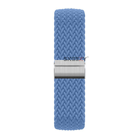 Sneezy Huawei Watch Fit 2 İle Uyumlu Metal Klips Solo Fiberlink Örgü Kordon