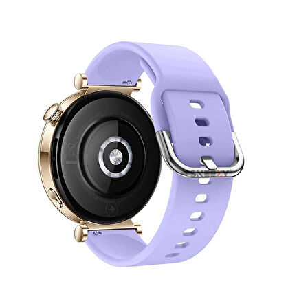 Sneezy Huawei Watch GT4 41mm İle Uyumlu 18mm PureLux Soft Tokalı Silikon Kordon