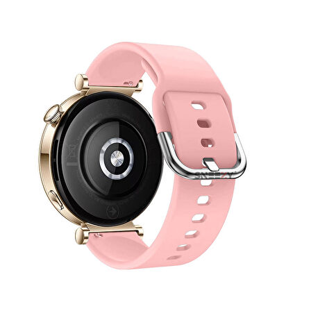 Sneezy Huawei Watch GT4 41mm İle Uyumlu 18mm PureLux Soft Tokalı Silikon Kordon