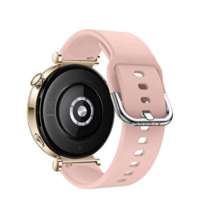 Sneezy Huawei Watch GT4 41mm İle Uyumlu 18mm PureLux Soft Tokalı Silikon Kordon