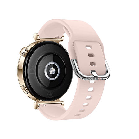 Sneezy Huawei Watch GT4 41mm İle Uyumlu 18mm PureLux Soft Tokalı Silikon Kordon