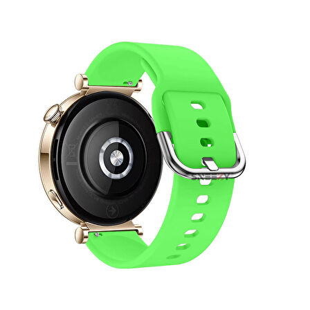 Sneezy Huawei Watch GT4 41mm İle Uyumlu 18mm PureLux Soft Tokalı Silikon Kordon