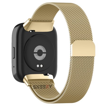 Sneezy Redmi Watch 3 Active İle Uyumlu Metal Hasır Kordon Woven Wire Metal Tasarım Kordon