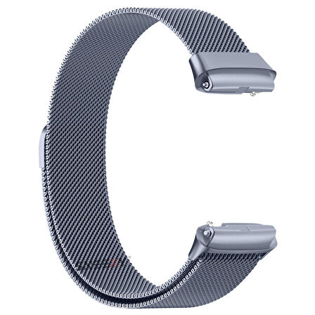 Sneezy Redmi Watch 3 Active İle Uyumlu Metal Hasır Kordon Woven Wire Metal Tasarım Kordon