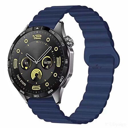 Huawei Watch Ultimate – Watch Buds 22mm Uyumlu Harmony Duo Magnetik Silikon Kordon