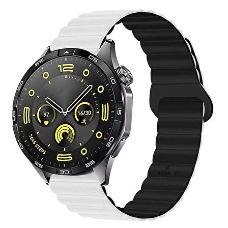 Huawei Watch Ultimate – Watch Buds 22mm Uyumlu Harmony Duo Magnetik Silikon Kordon