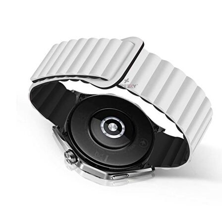 Huawei Watch Ultimate – Watch Buds 22mm Uyumlu Harmony Duo Magnetik Silikon Kordon