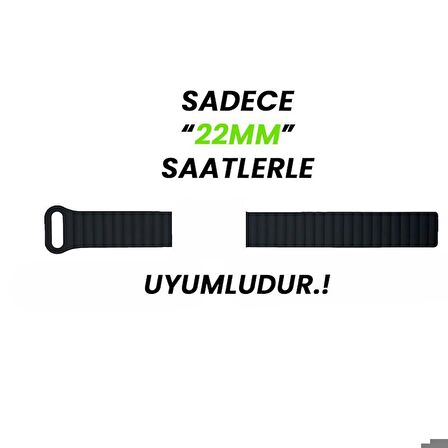 Huawei Watch GT Runner-Sport 46mm- GT2 E 22mm Uyumlu Harmony Duo Magnetik Silikon Kordon